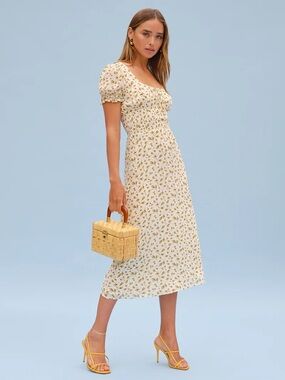 Reformation Selby Midi Dress Sz 4